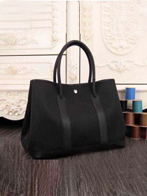 Hermes canvas garden party 30 bag G30 black