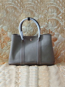 Hermes canvas garden party 30 bag G30 grey