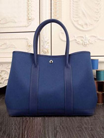 Hermes handmade original canvas garden party 36 bag G36 blue