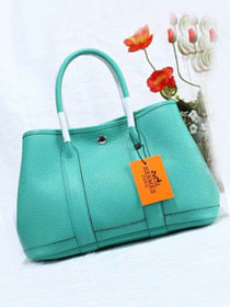 Hermes original calfskin garden party 36 bag G0360 lake blue