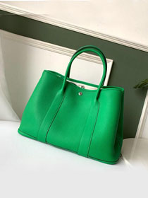 Hermes original calfskin painting lining small garden party 30 bag G3000 green