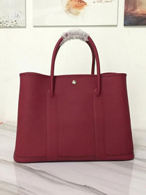 Hermes original calfskin painting lining large garden party 36 bag G3600 bordeaux