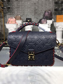 2019 louis vuitton original monogram empreinte metis M43941 navy blue