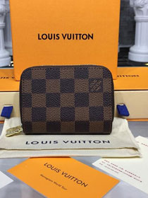 Louis vuitton monogram ebene double zippy wallet N58104