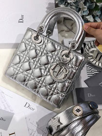 Dior original lambskin small my ABCdior bag M0538 silver