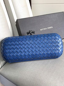 BV original lambskin large stretch knot clutch 202031 blue