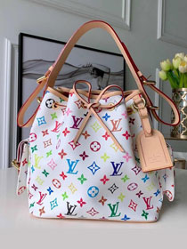 Louis vuitton original monogram multicolor neonoe bag M42231 white