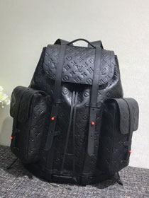 2020 louis vuitton original monogram empreinte christopher backpack gm M53286 black