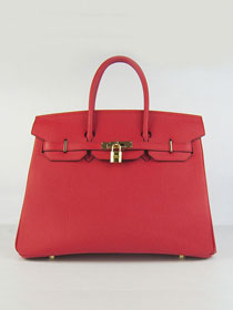 Hermes original togo leather birkin 35 bag H35-1 red