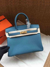 Hermes soft calf leather birkin 30 bag H30-5 blue