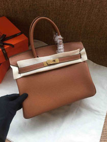 Hermes soft calf leather birkin 30 bag H30-5 coffee