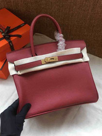 Hermes soft calf leather birkin 35 bag H35-5 bordeaux