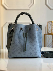 2020 louis vuitton original mahina leather muria bucket bag M55906 sky blue