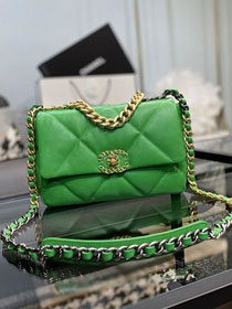 2020 CC original lambskin 19 flap bag AS1160 green