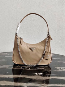 Prada original nylon re-edition 2005 mini bag 1NE204 apricot