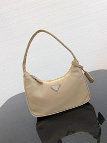 Prada re-edition 2000 nylon mini bag 1NE515 apricot