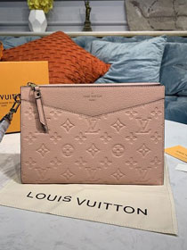 Louis vuitton original monogram calfskin melanie pochette M68707 pink