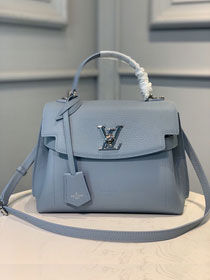 louis vuitton original calfskin lockme ever BB handbag M53936 light blue