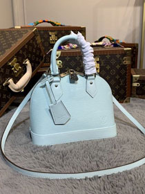 2020 louis vuitton original epi leather alma BB M56206 light blue