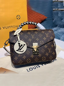 2020 louis vuitton original monogram metis pochette M43984 white