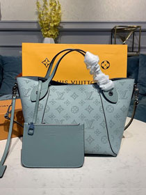 Louis vuitton original mahina leather hina pm M54351 blue