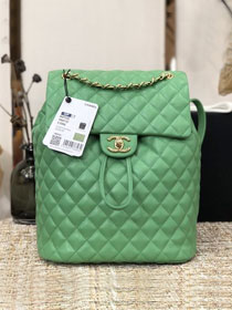 CC original lambskin large backpack A91122 green