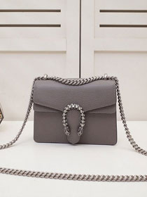 GG original calfskin dionysus mini shoulder bag 421970 grey