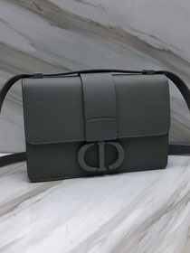 Dior original grained calfskin ultra-matte 30 montaigne bag M9203 grey