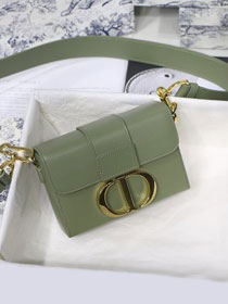 Dior original smooth calfskin mini 30 montaigne bag M9204 light green