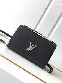 Louis vuitton original calfskin lockme clutch M56088 black