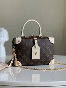 2020 louis vuitton original monogram top handle bag M48818 white