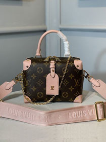 louis vuitton original monogram top handle bag M48818 pink