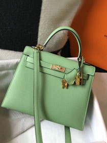 Hermes original epsom leather kelly 32 bag K32-1 vert criquet