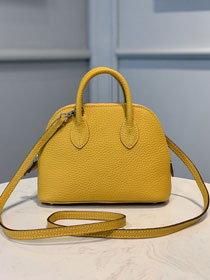 Hermes original togo leather mini bolide bag H018 amber