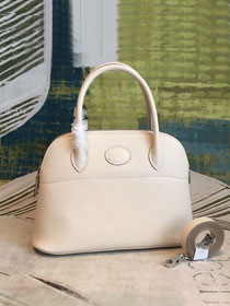 Hermes original epsom leather small bolide 27 bag B027 white