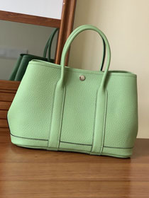 Hermes original calfskin garden party 36 bag G0360 vert criquet