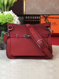 Hermes original calfskin jypsiere bag J034 red