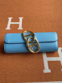 Hermes original calfskin handmade egee clutch E001 