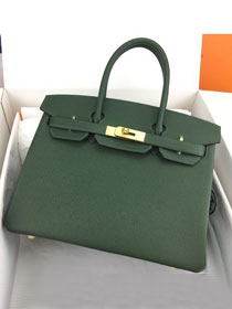 Hermes original epsom leather birkin 35 bag H35-3 canopee 