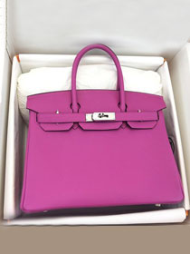 Hermes original togo leather birkin 35 bag H35-1 rose magnolia