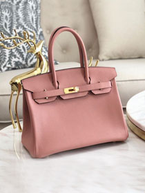 Hermes original togo leather birkin 30 bag H30-1 lotus root pink