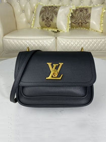 2021 louis vuitton original calfskin lockme chain pm handbag M57073 black