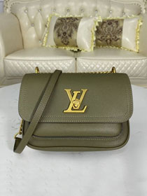 2021 louis vuitton original calfskin lockme chain pm handbag m57067 green