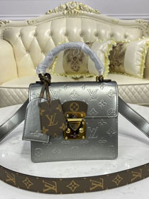 2021 louis vuitton original vernis leather spring street bag M90567 silver