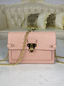 Louis vuitton original monogram calfskin vavin chain wallet M67839 pink