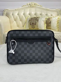 Louis vuitton original damier graphite clutch N44488 