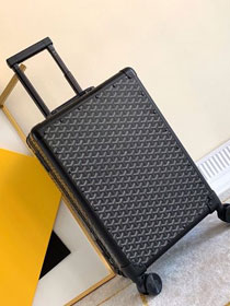 Goyard canvas rolling luggage GY0003 black