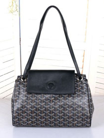 Goyard original canvas rouette shoulder bag GY0004 black