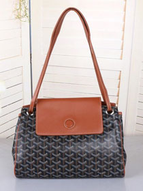 Goyard original canvas rouette shoulder bag GY0004 black&brown