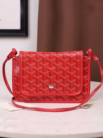 Goyard original canvas plumet pouch GY0010 red